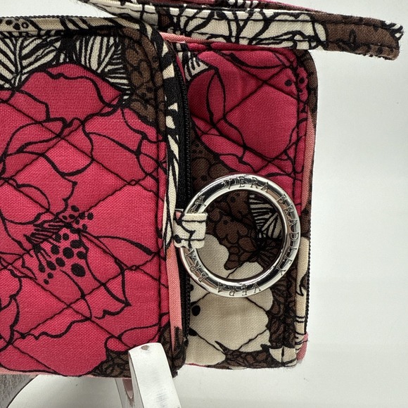 Vera Bradley Mocha Rouge Double ID Wristlet Wallet - Picture 3 of 9